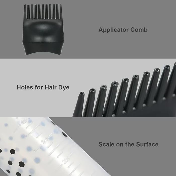 Hair Dye Applicator Kit with Root Comb and Spray Bottle, Professional Hair Coloring Tool for Women - Multi Color - Image 2